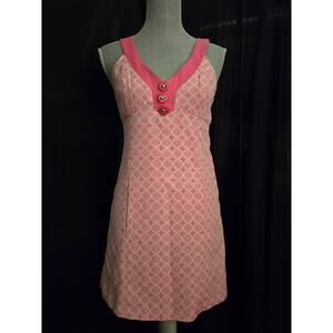 Pink TIBI of New York Floral Medallion Print Sheath Dress, Size 2